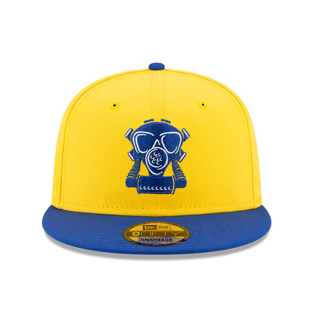 Golden State Warriors x Compound Gas Mask Logo Yellow 9FIFTY Cap