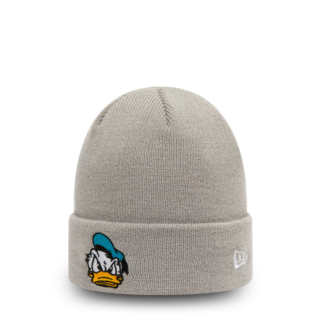 Donald Duck Character Kids Grey Cuff Beanie Hat