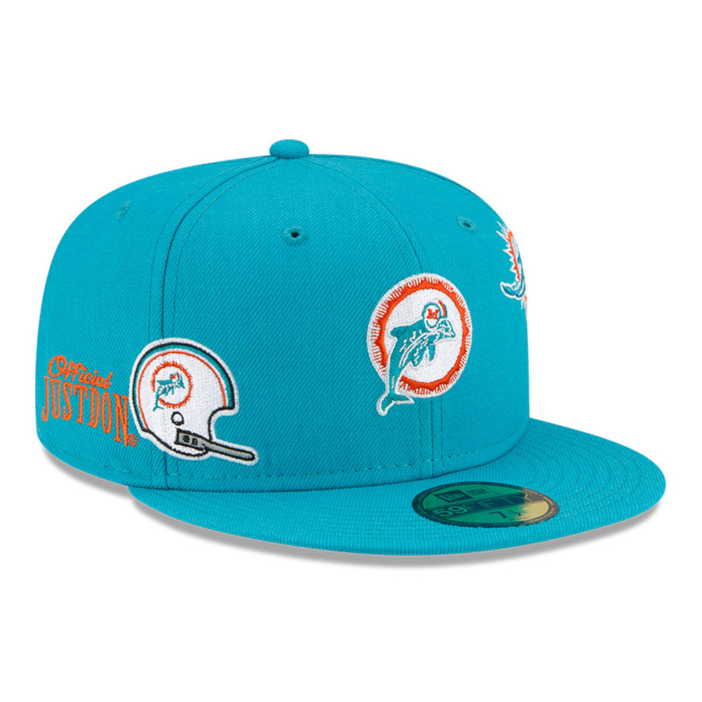 Miami Dolphins Just Don x NFL Turquoise 59FIFTY Fitted Cap