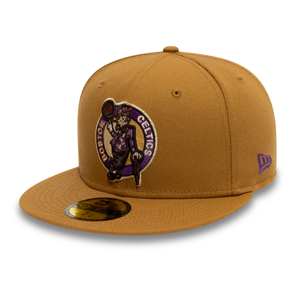 Boston Celtics NBA Sweet and Savoury Tan 59FIFTY Fitted Cap