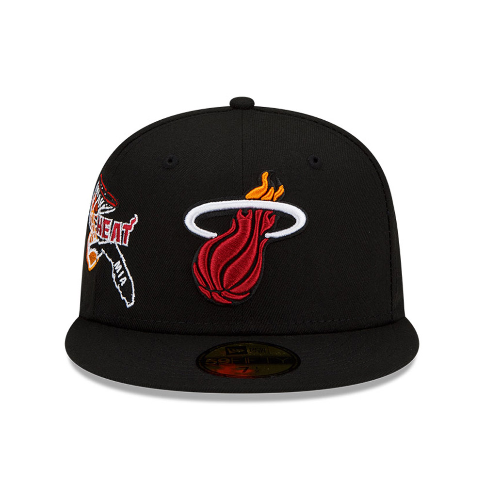 Miami Heat NBA Fan Out Black 59FIFTY Fitted Cap