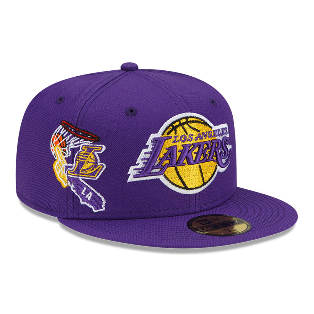 LA Lakers NBA Fan Out Purple 59FIFTY Cap