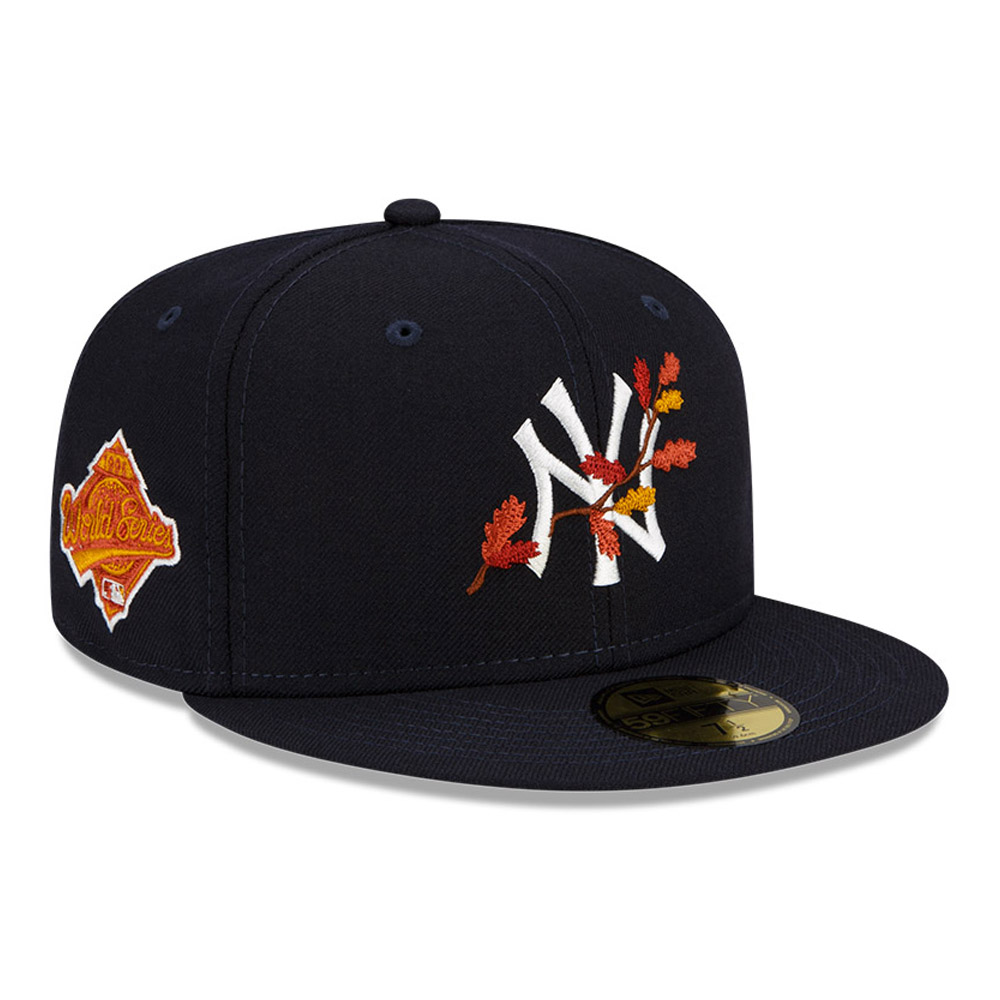 New York Yankees MLB Leafy Front Navy 59FIFTY Cap