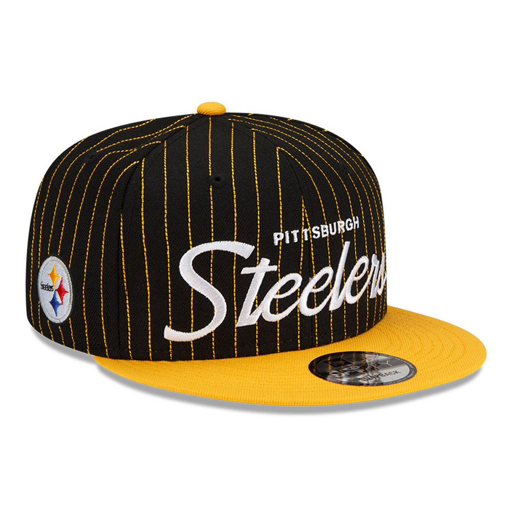 Pittsburgh Steelers NFL Pinstripe Black 9FIFTY Cap