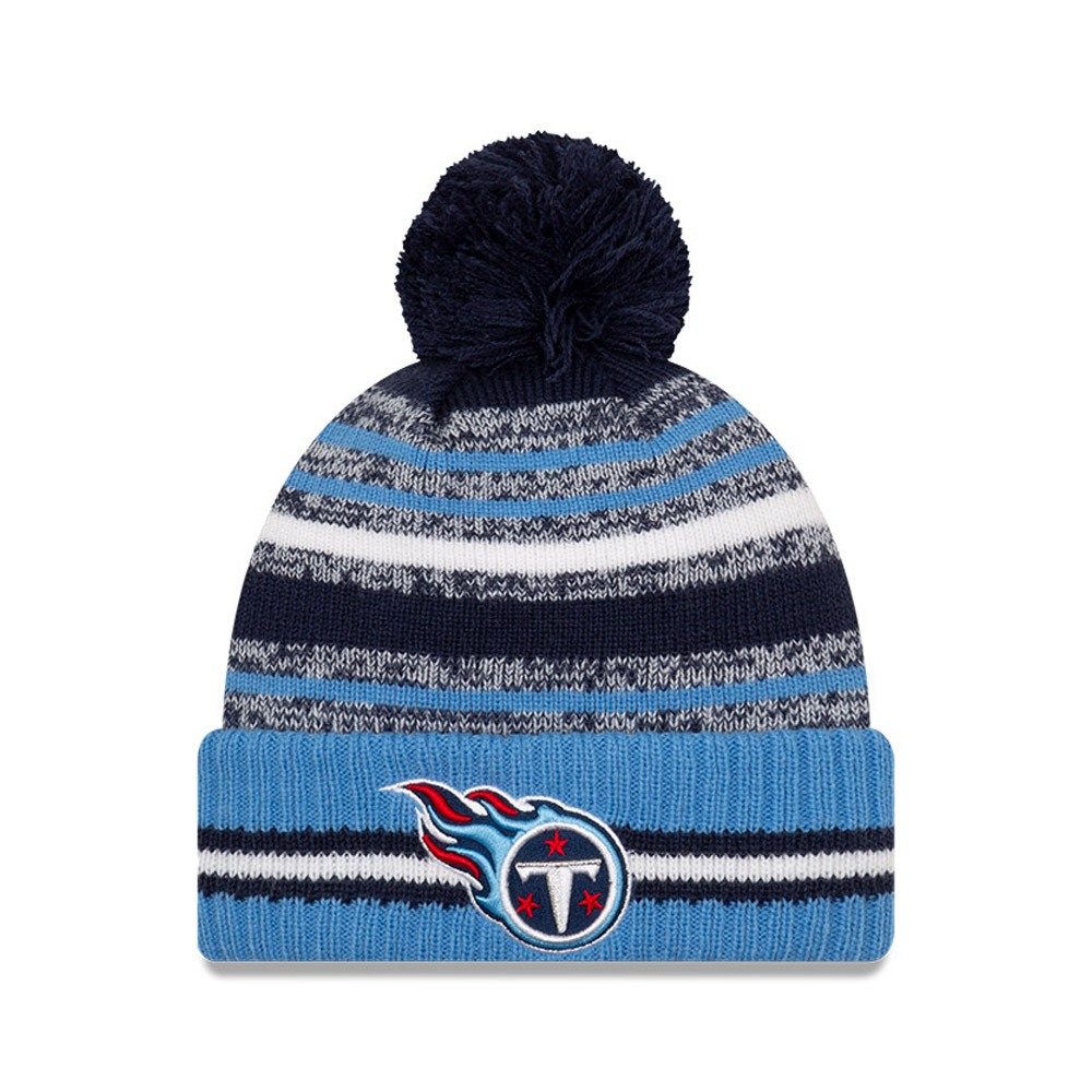 Tennessee Titans NFL Sideline Kids Blue Bobble Beanie Hat