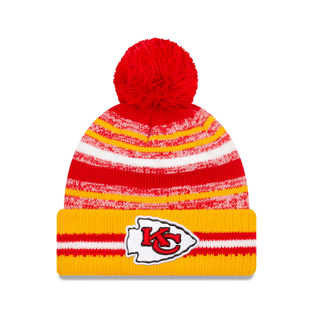 Kansas City Chiefs NFL Sideline Kids Red Bobble Beanie Hat