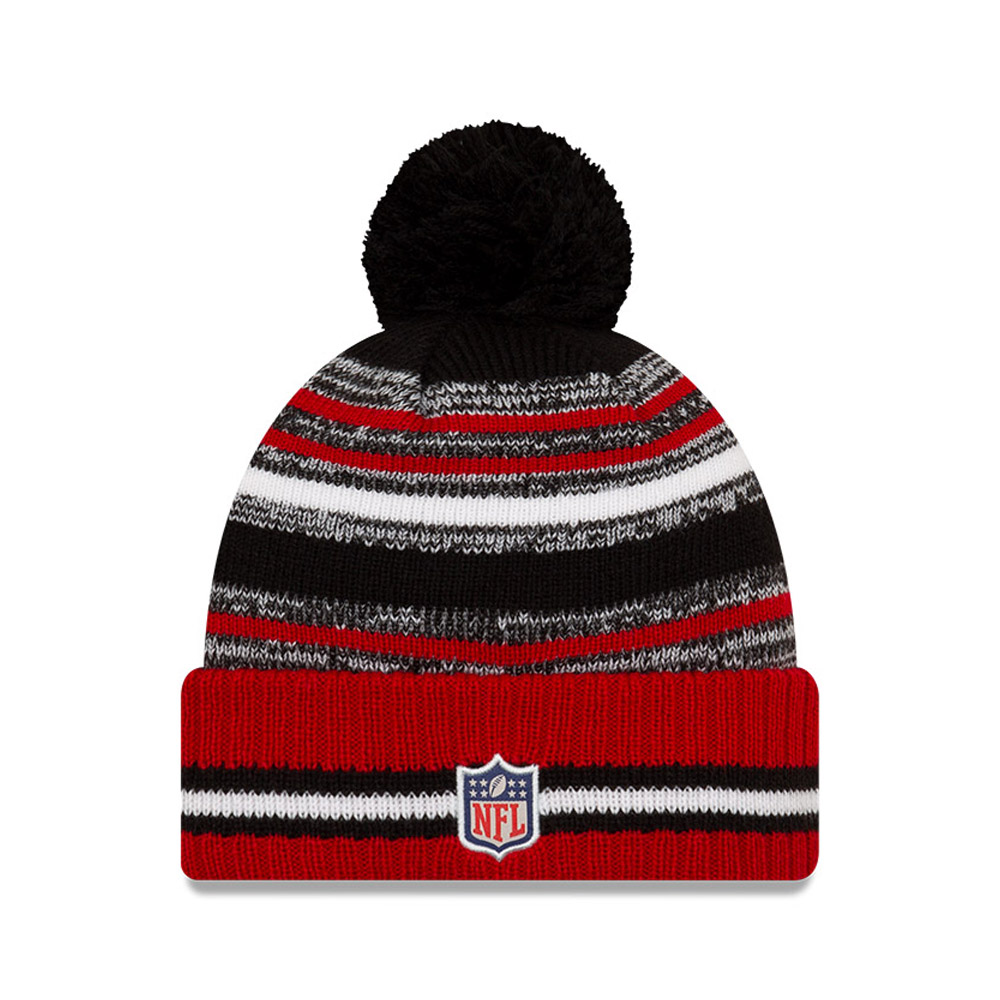 San Francisco 49ers NFL Sideline Kids Red Bobble Beanie Hat