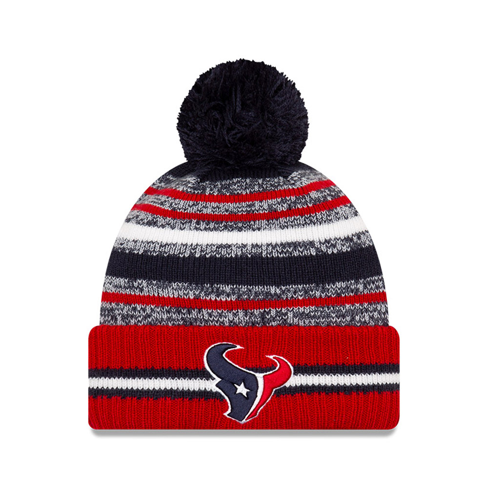 Houston Texans NFL Sideline Kids Navy Bobble Beanie Hat
