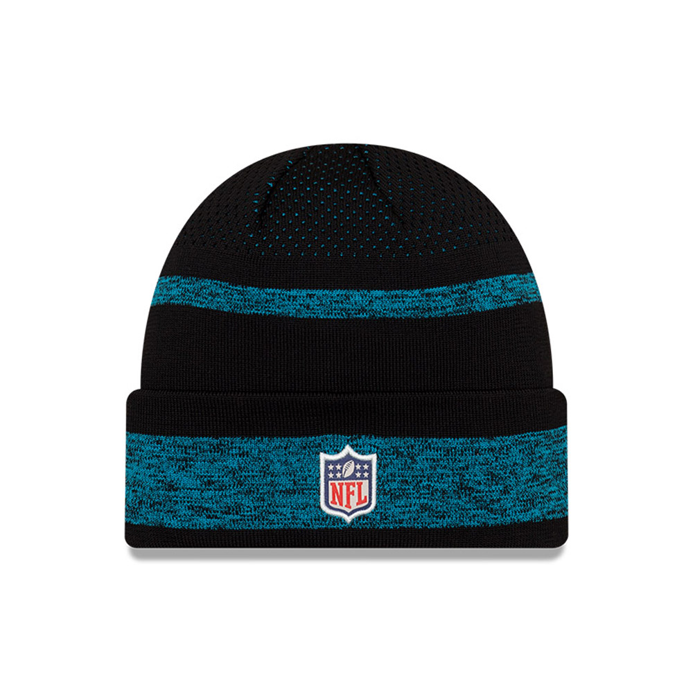 Carolina Panthers NFL Sideline Tech Cuff Blue Beanie Hat