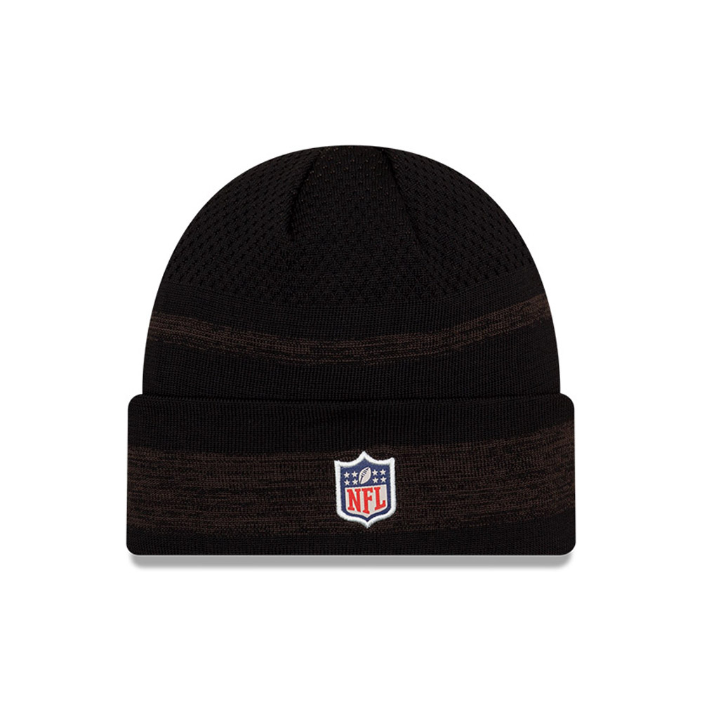 Cleveland Browns NFL Sideline Tech Brown Cuff Beanie Hat