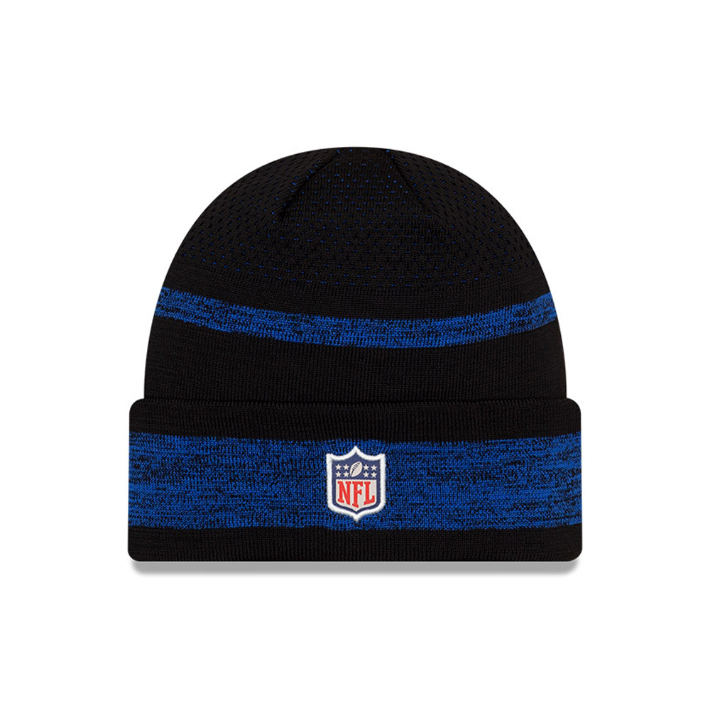 LA Rams NFL Sideline Tech Blue Cuff Beanie Hat