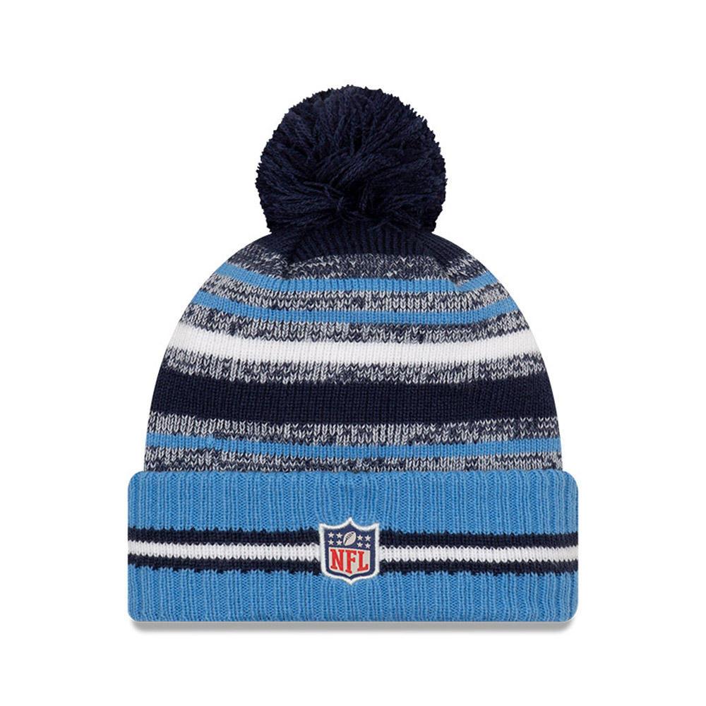 Tennessee Titans NFL Sideline Blue Bobble Beanie Hat