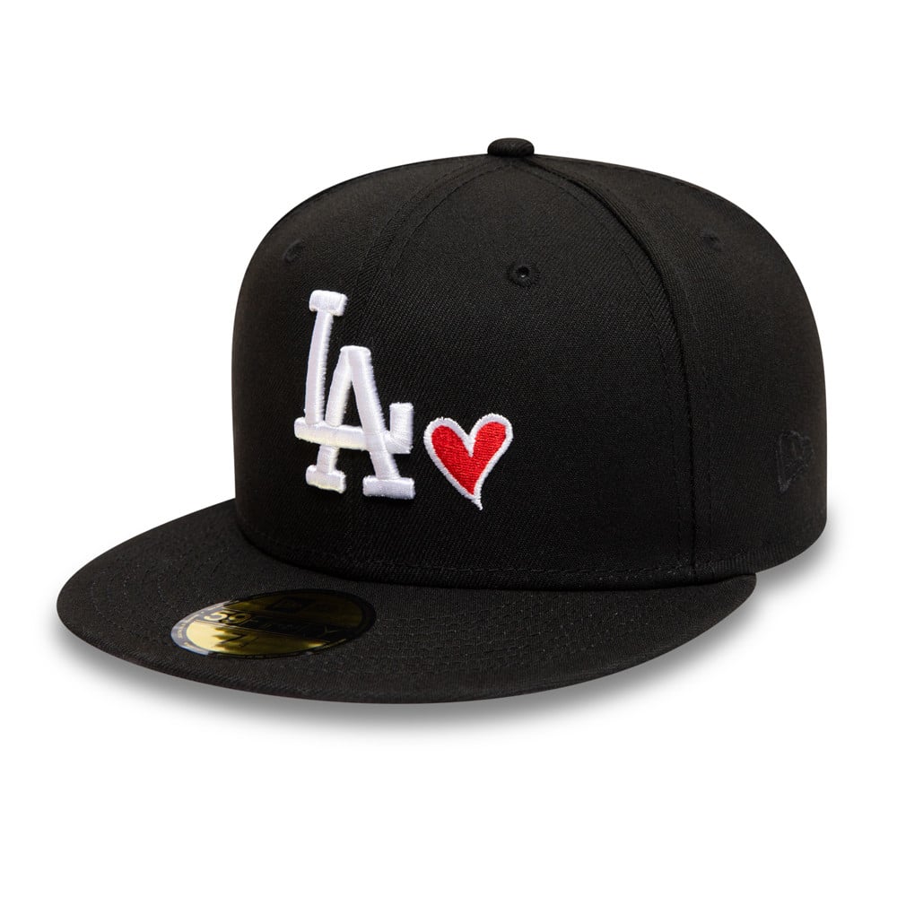 Mens Los Angeles Dodgers New Era Royal Chain Stitch Heart 59FIFTY Fitted  Hat