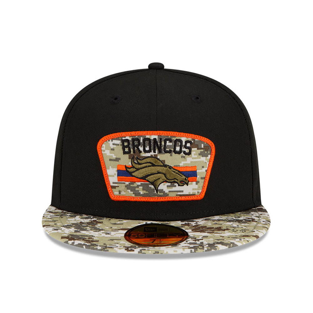 Denver Broncos NFL Salute to Service Black 59FIFTY Fitted Cap