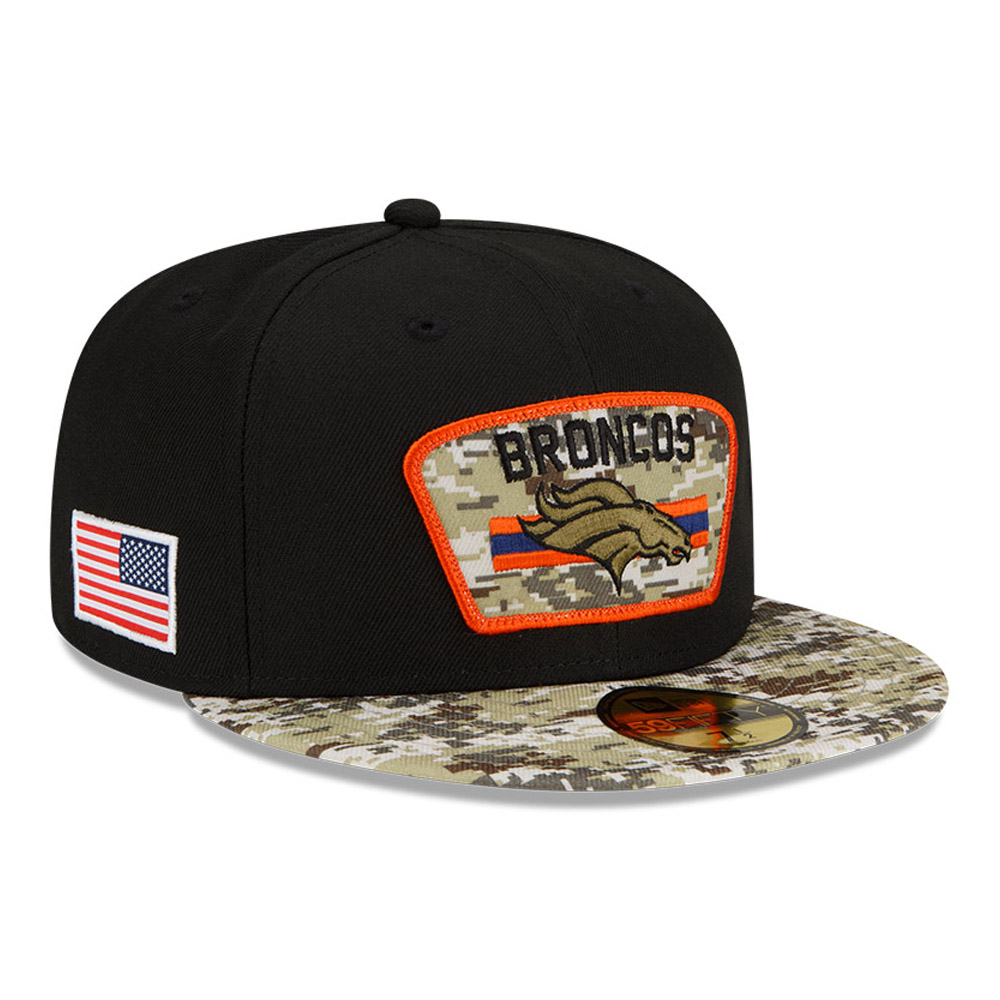 Denver Broncos NFL Salute to Service Black 59FIFTY Fitted Cap