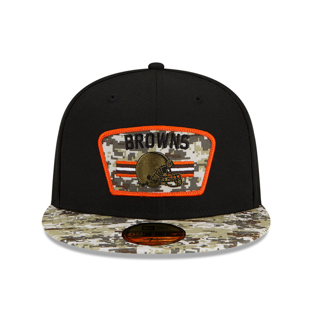 Cleveland Browns NFL Salute to Service Black 59FIFTY Cap