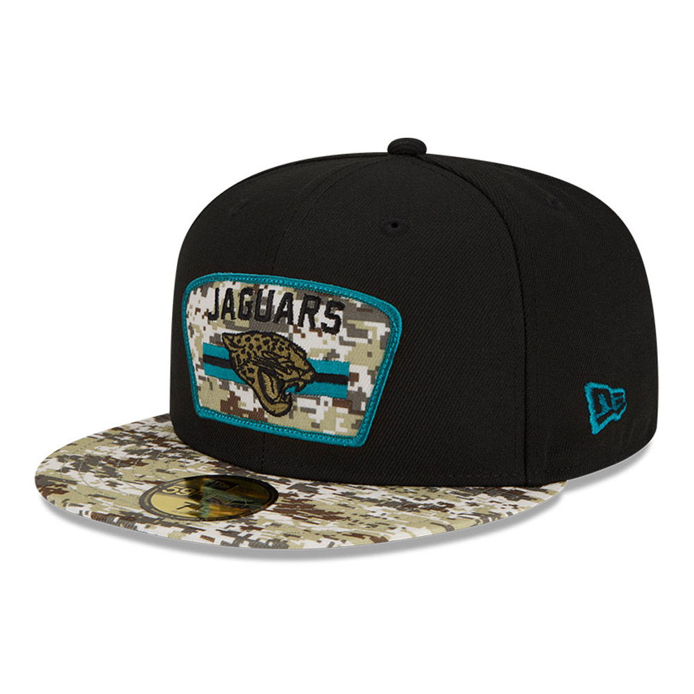 Jacksonville Jaguars NFL Salute to Service Black 59FIFTY Fitted Cap