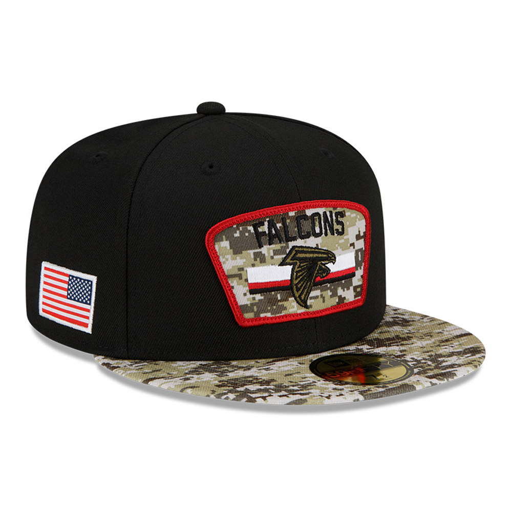 Atlanta Falcons NFL Salute to Service Black 59FIFTY Fitted Cap