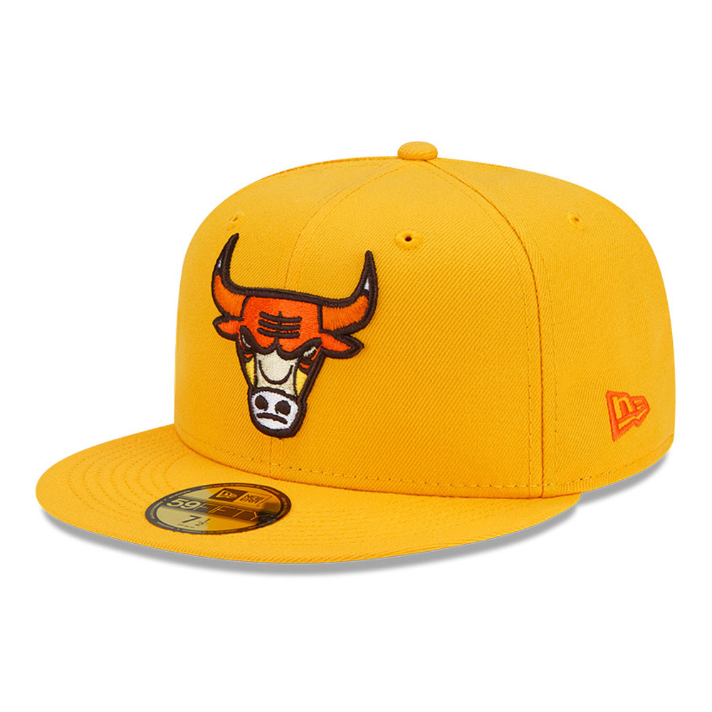 Chicago Bulls NBA Gold 59FIFTY Fitted Cap