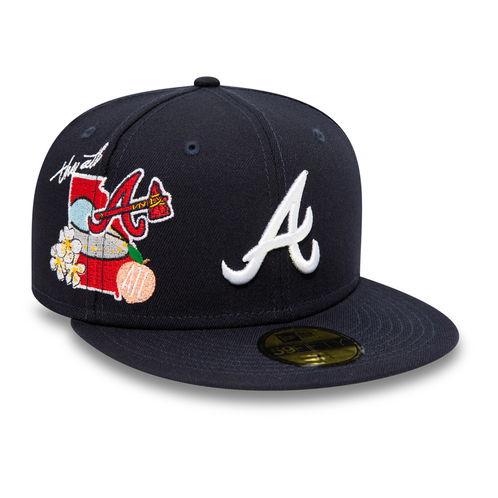 Atlanta Braves MLB City Cluster Navy 59FIFTY Fitted Cap