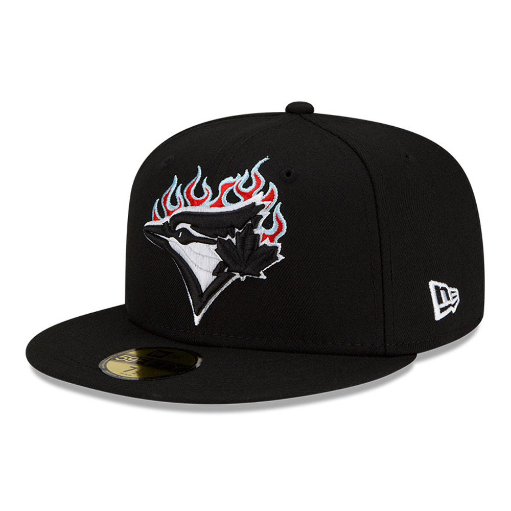 Official New Era Toronto Blue Jays Mlb Team Fire Black 59fifty Fitted