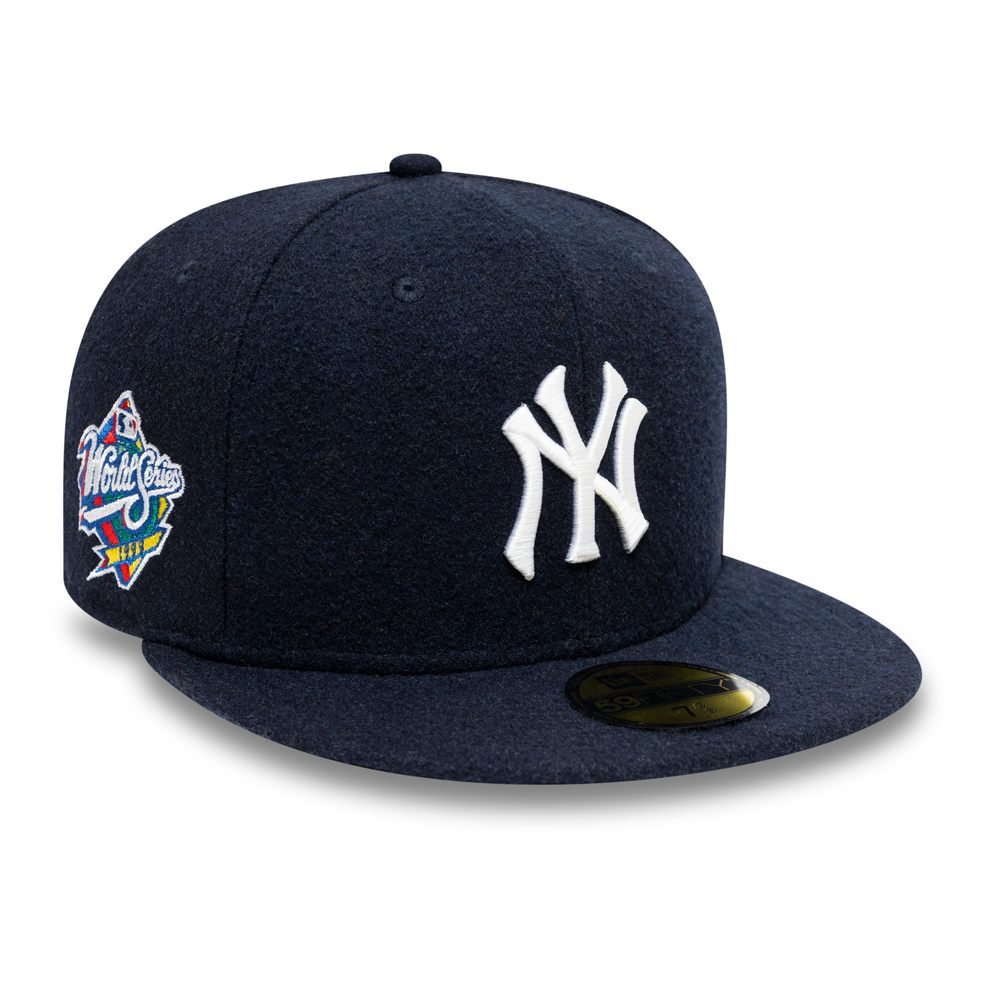 New York Yankees Heritage World Series Melton Navy 59FIFTY Fitted Cap