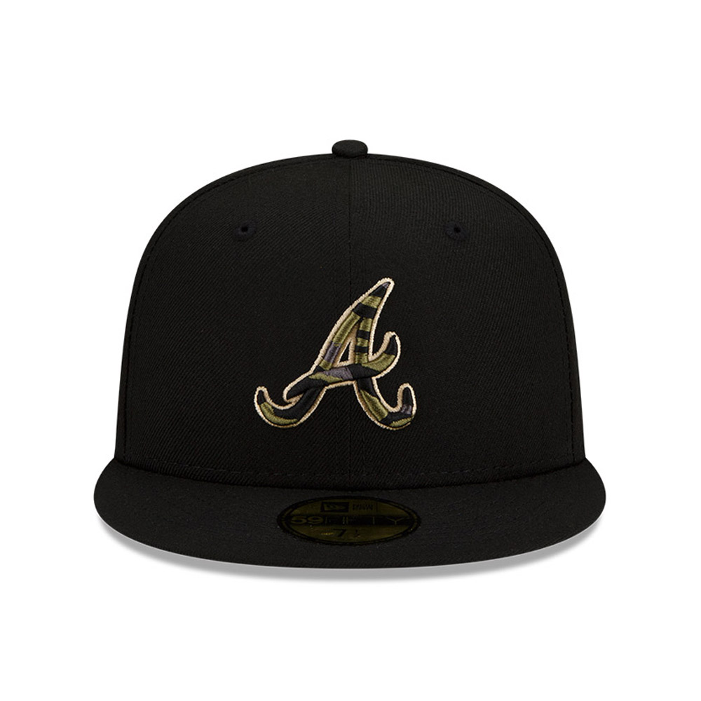 Atlanta Braves MLB Camo UV Black 59FIFTY Cap