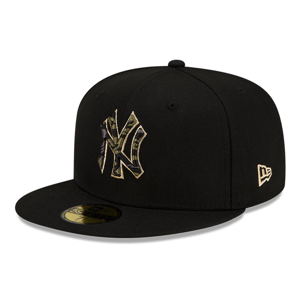 New York Yankees MLB Camo UV Black 59FIFTY Cap