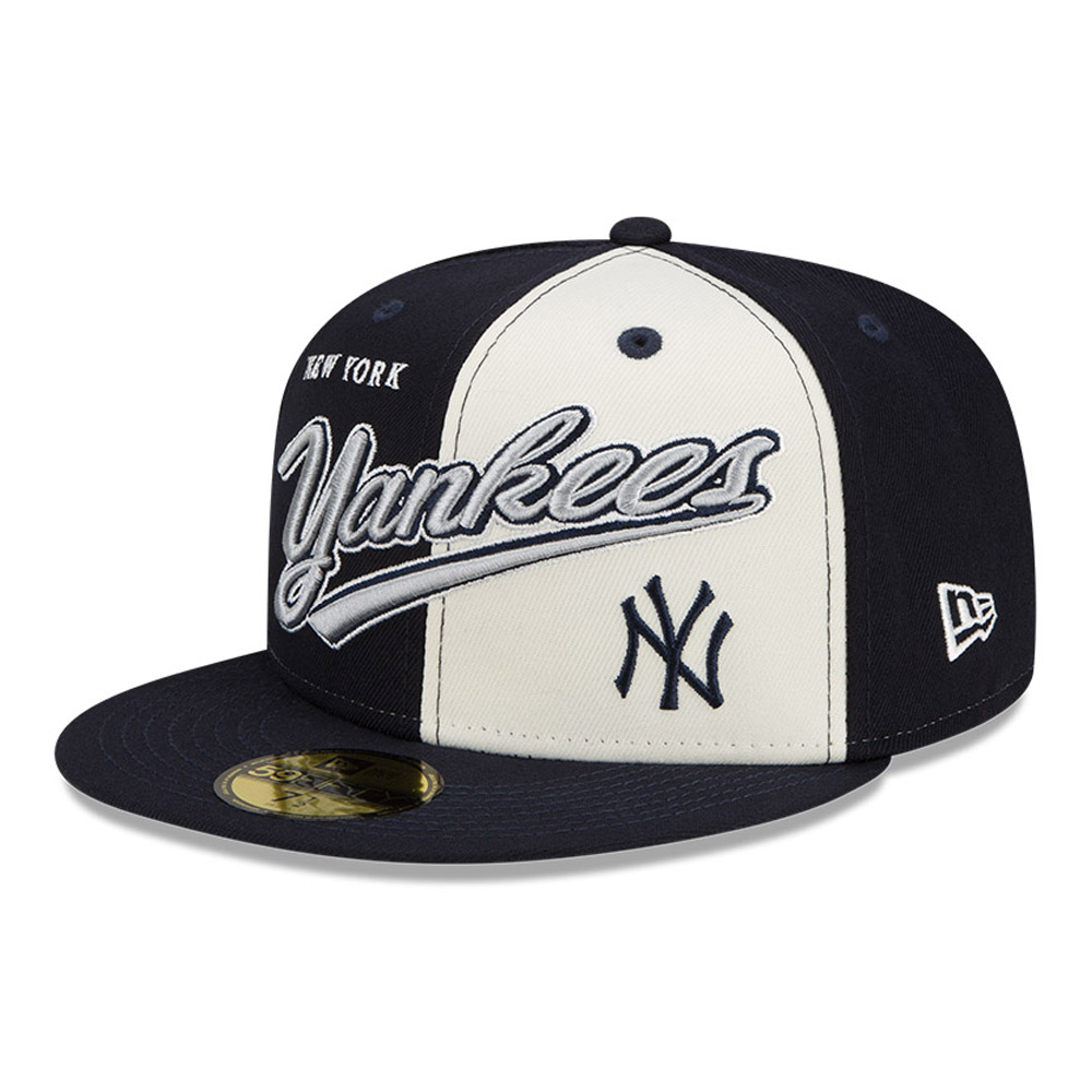 New York Yankees MLB Split Front Navy 59FIFTY Cap