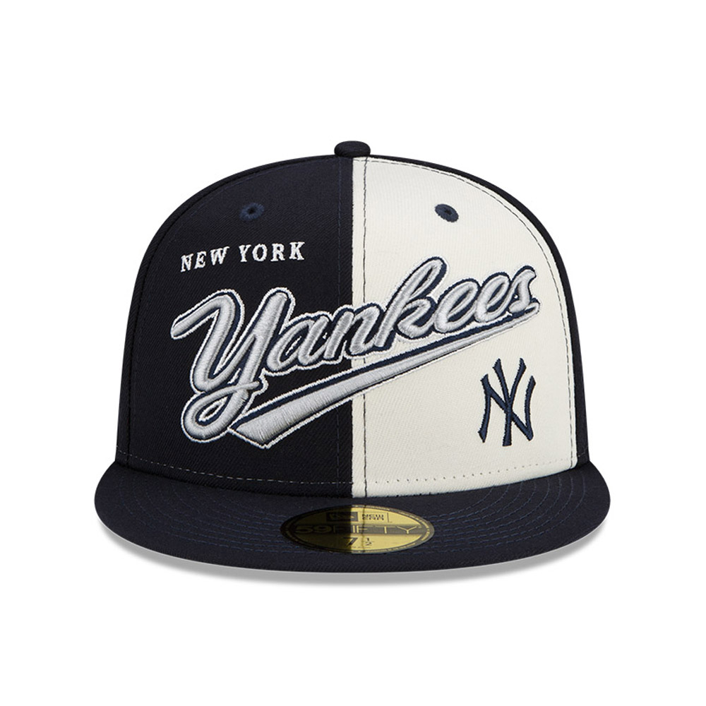 New York Yankees MLB Split Front Navy 59FIFTY Cap