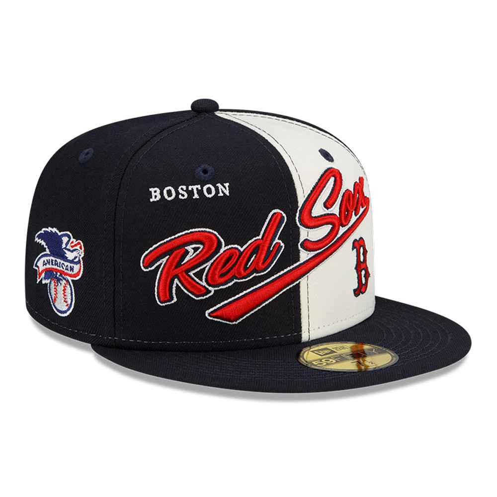 Boston Red Sox MLB Split Front Navy 59FIFTY Cap