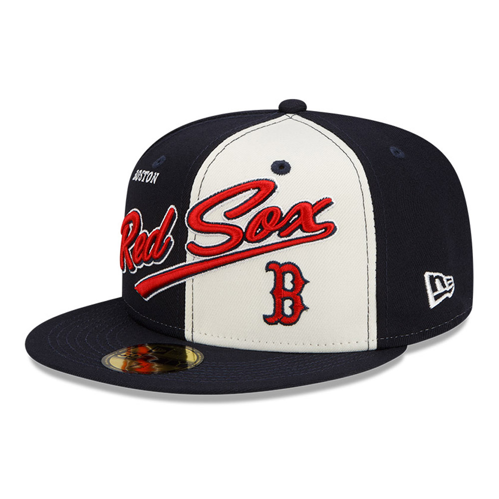 Boston Red Sox MLB Split Front Navy 59FIFTY Cap
