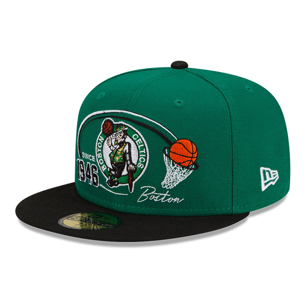Boston Celtics NBA 2 Tone Hoops Green 59FIFTY Cap