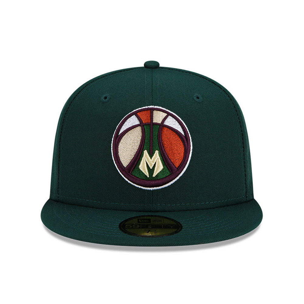 Milwaukee Bucks NBA Dark Green 59FIFTY Cap