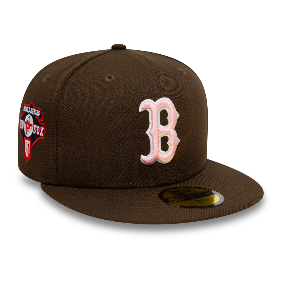 Boston Red Sox Walnut and Pink 59FIFTY Cap