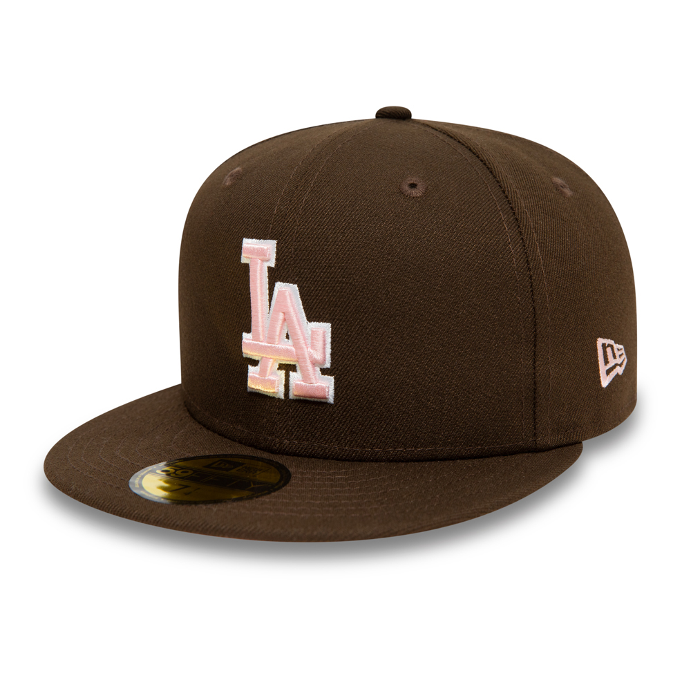 LA Dodgers Walnut and Pink 59FIFTY Cap