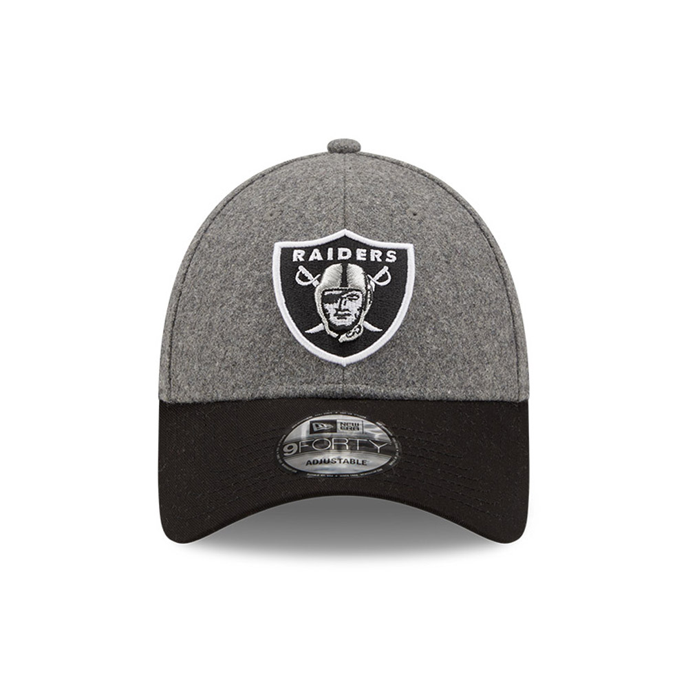Las Vegas Raiders Melton Crown Grey 9FORTY Cap