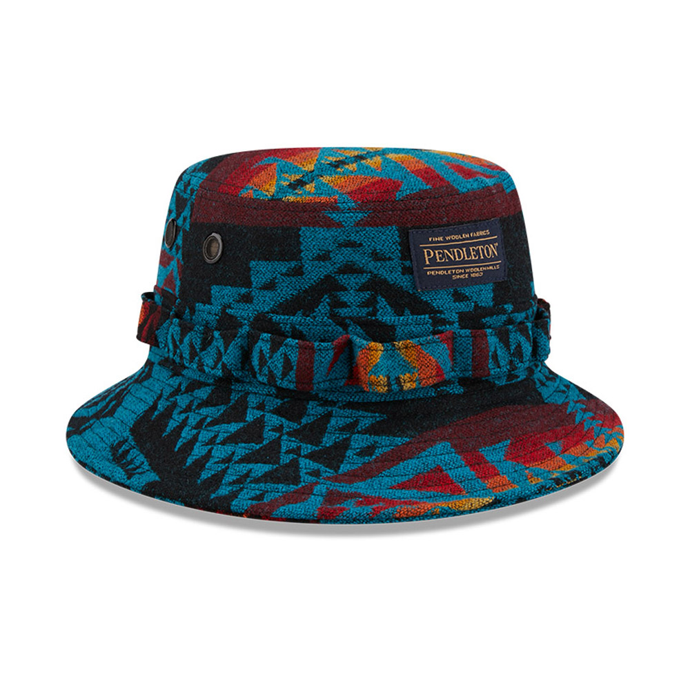 New Era x Pendleton Blue Adventure Bucket Hat