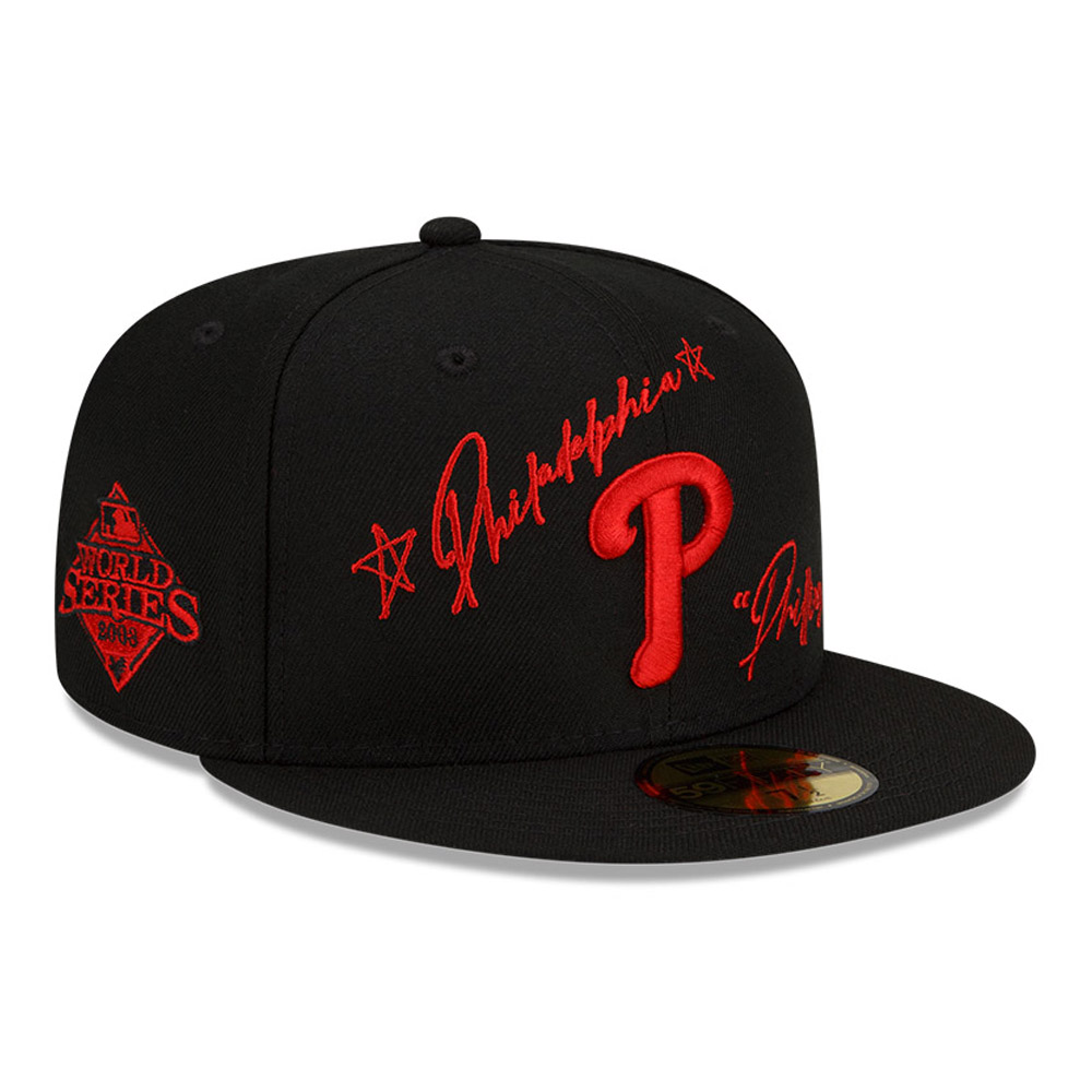Philadelphia Phillies MLB Cursive Black 59FIFTY Cap