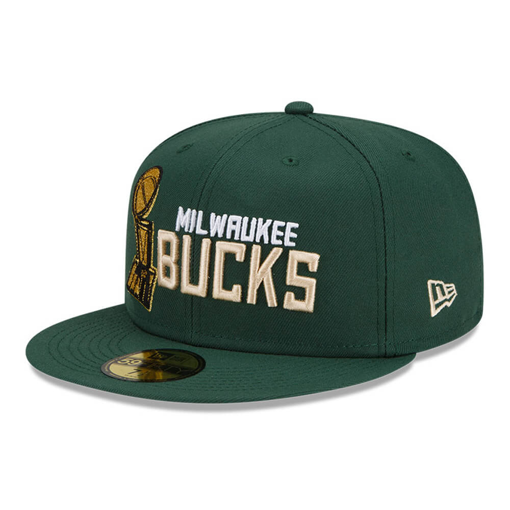 Milwaukee Bucks NBA Champs Green 59FIFTY Cap