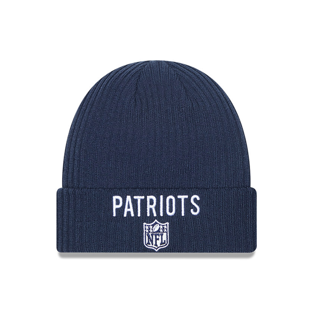New England Patriots Team Logo Blue Cuff Beanie Hat