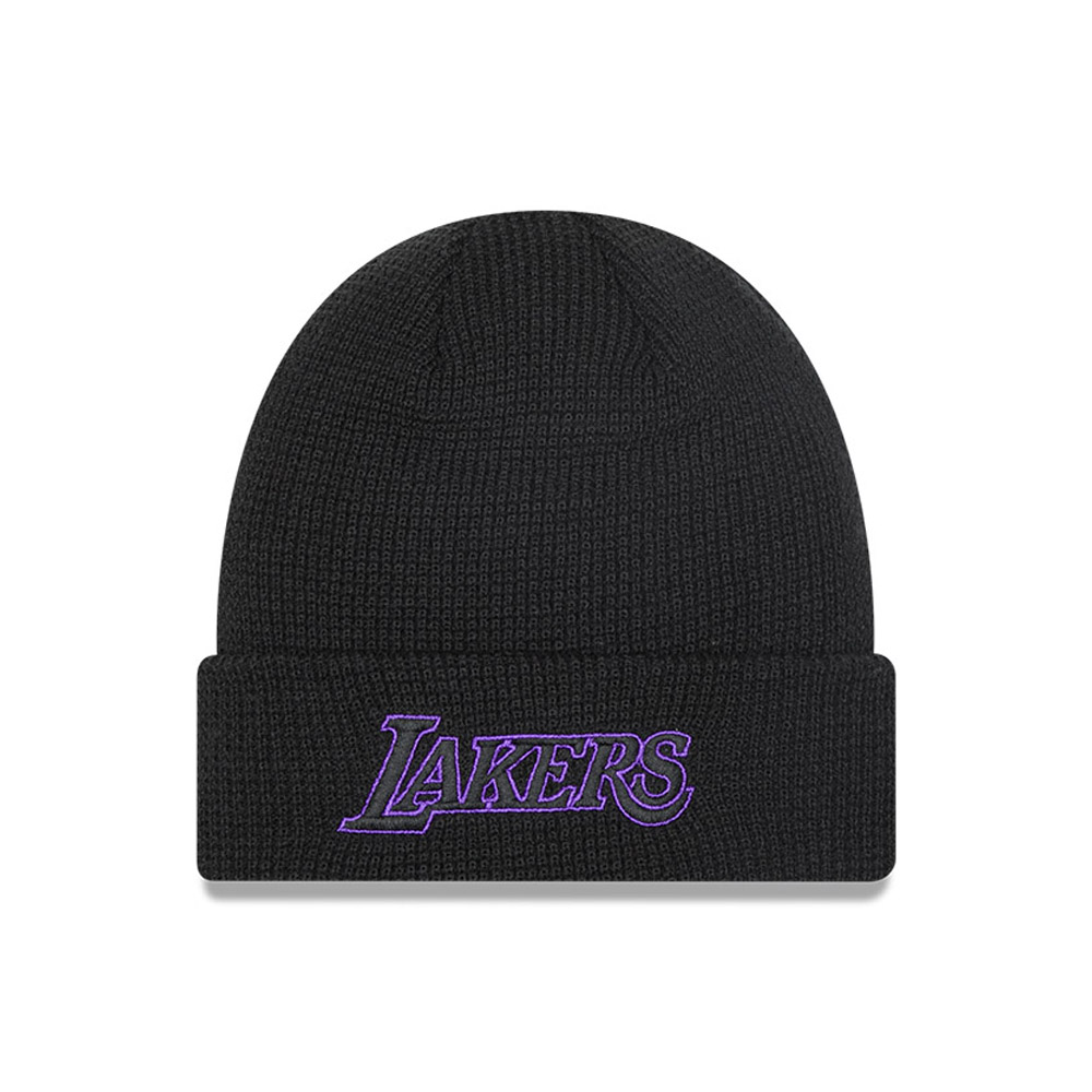 LA Lakers Colour Pop Black Cuff Beanie Hat