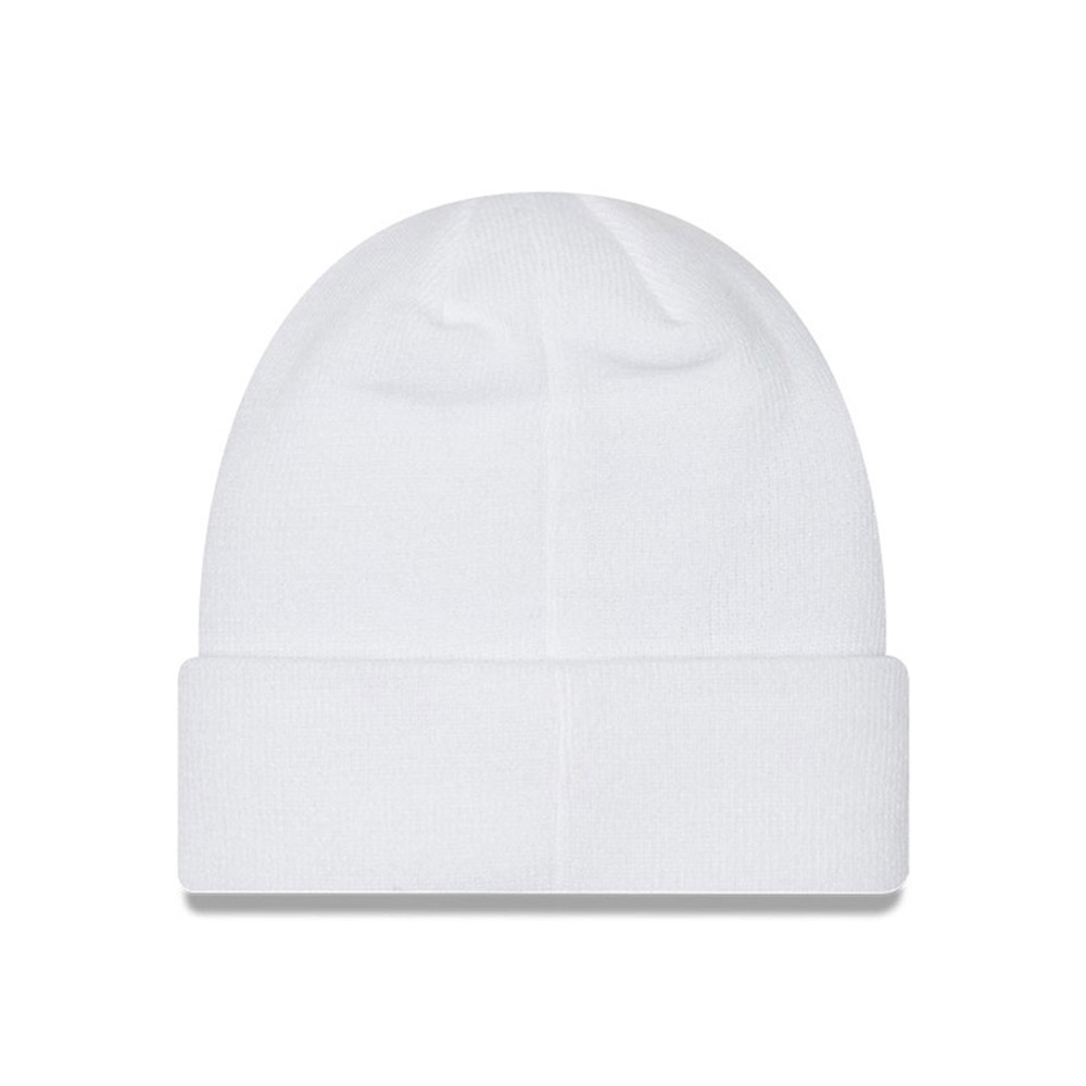 New Era Logo White Cuff Beanie Hat