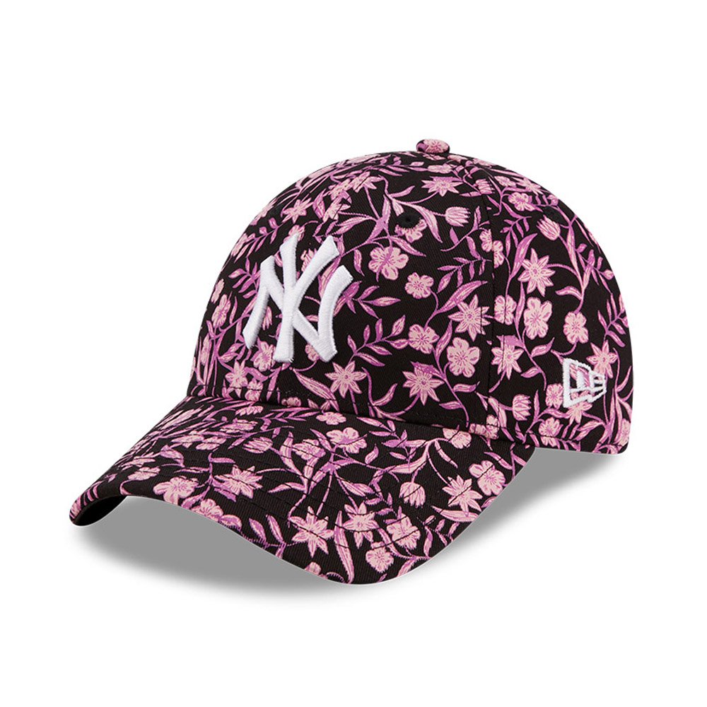 New York Yankees Floral Womens Black 9FORTY Cap