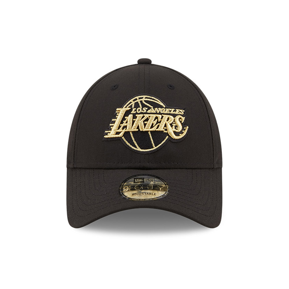 LA Lakers Gold Logo Black 9FORTY Cap