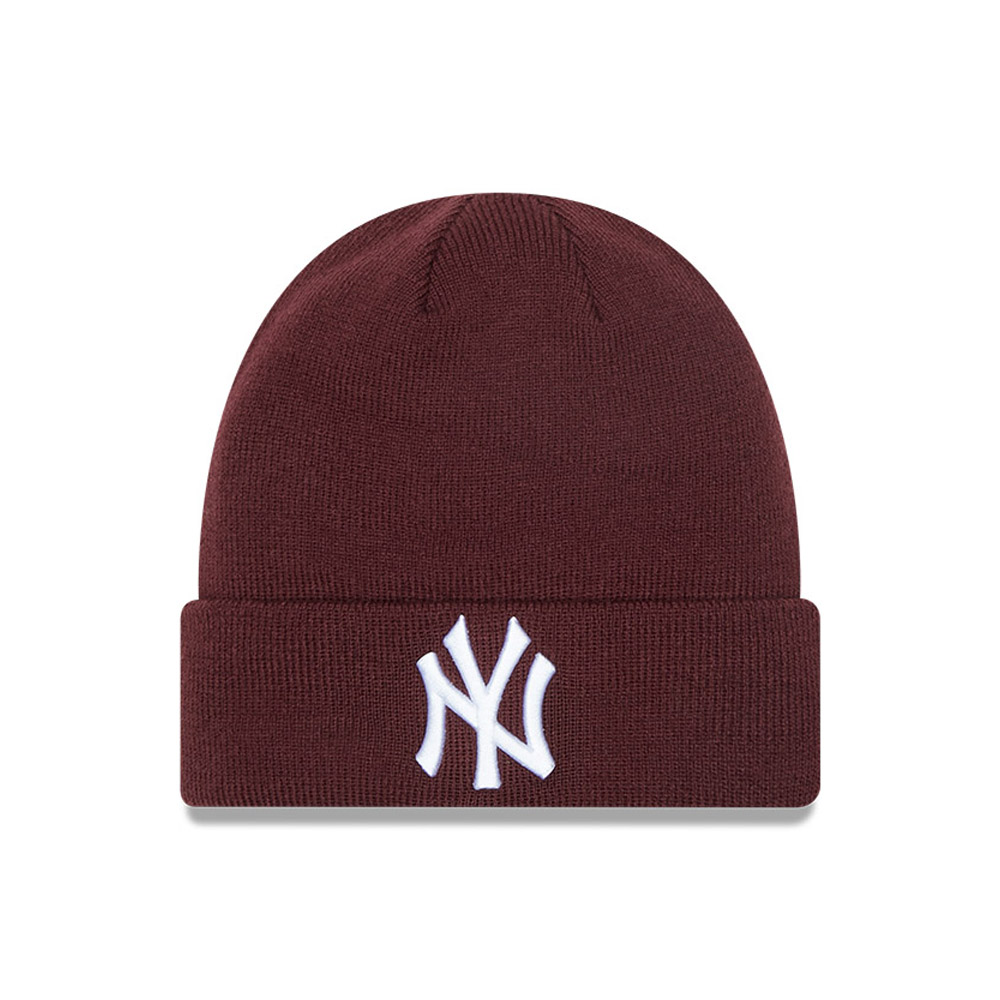 New York Yankees League Essential Maroon Cuff Beanie Hat