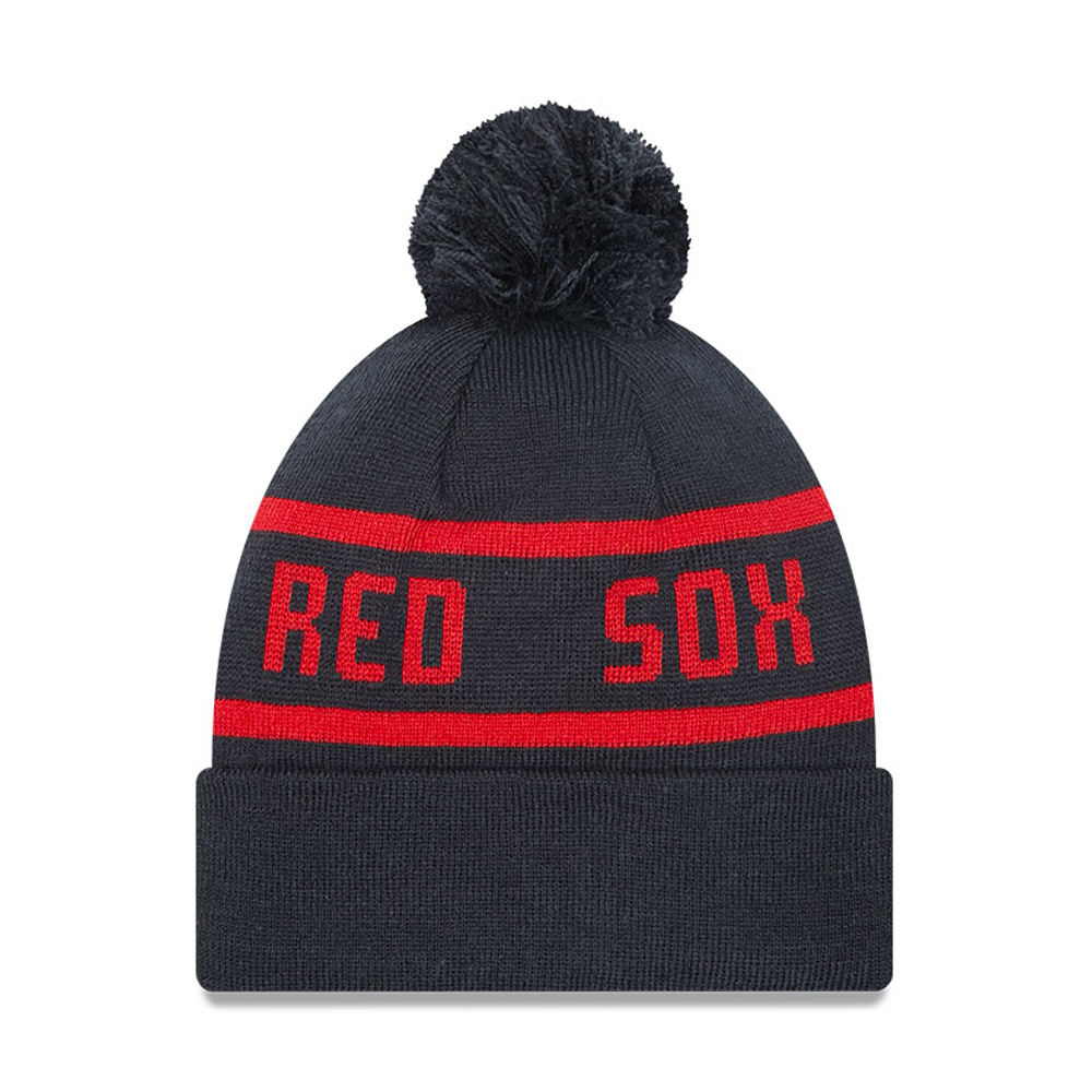 Boston Red Sox Navy Bobble Beanie Hat