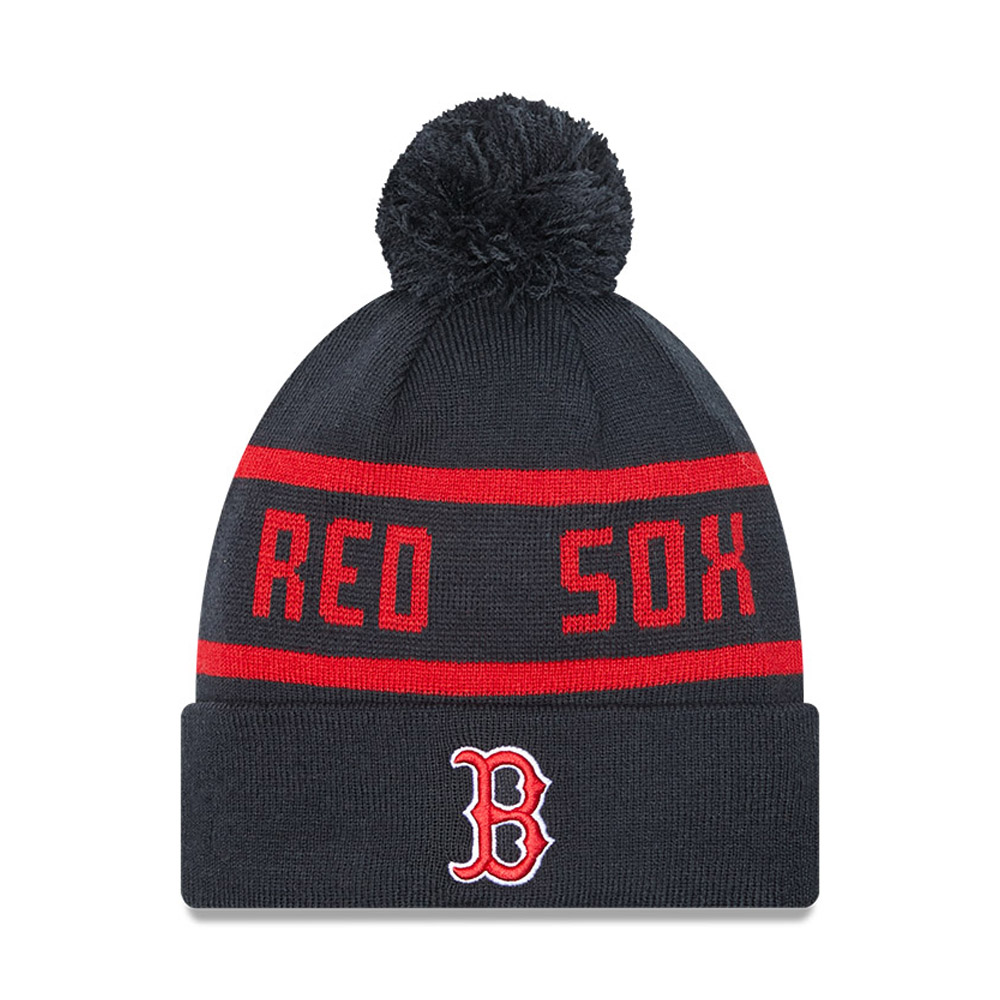 Boston Red Sox Navy Bobble Beanie Hat