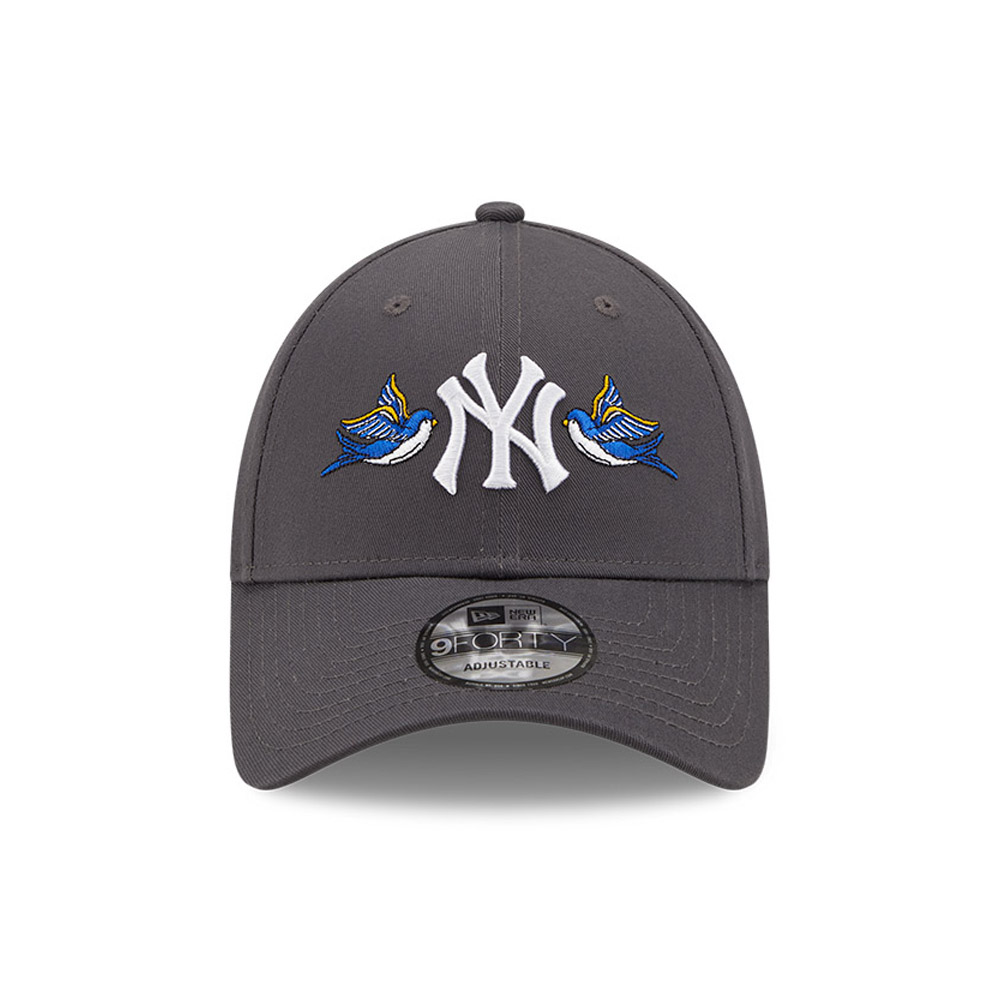 New York Yankees MLB Rose Swallow Grigio FORTY Cap