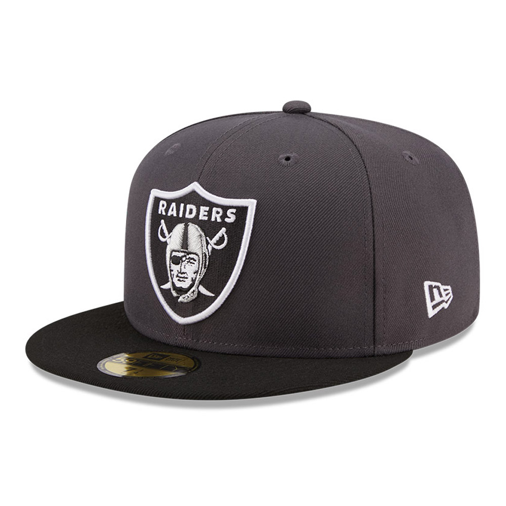 Las Vegas Raiders NFL Grey 59FIFTY Cap